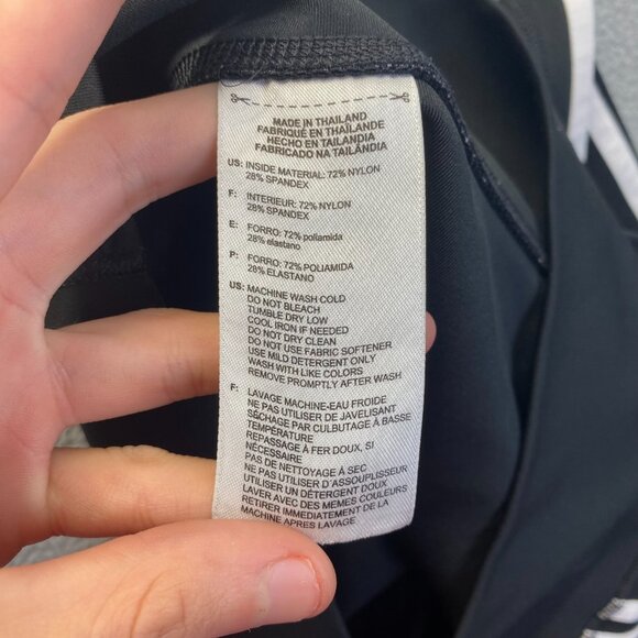 Adidas Climalite Leggings Stretch Full Length Teens Large Black,Athletic - Picture 8 of 10